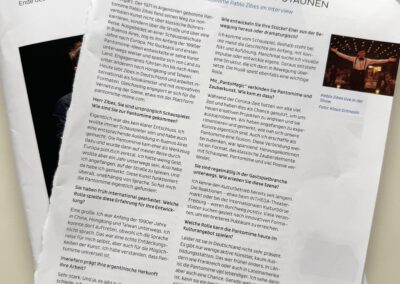 Pantomime – jetzt in der Kultur-Journal